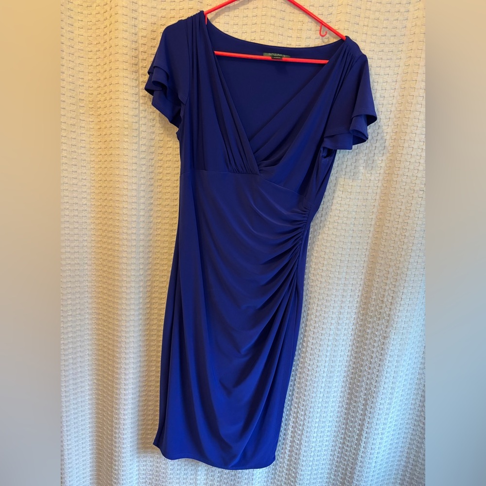 Ralph Lauren Royal Blue Midi Dress